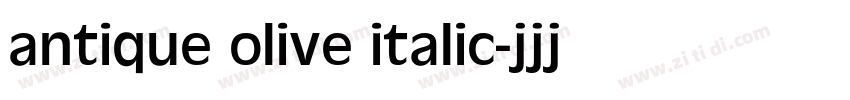 antique olive italic字体转换
